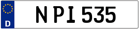 Trailer License Plate